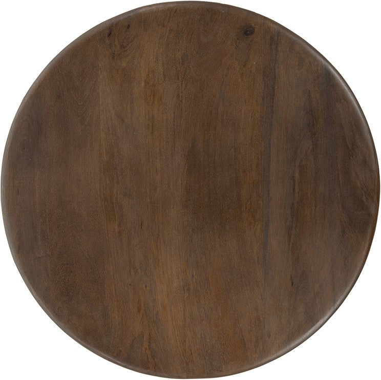 Bijzettafel Ø50, H55, Mango Walnut