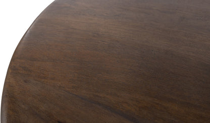 Bijzettafel Ø50, H55, Mango Walnut