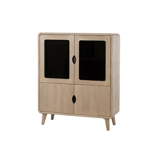 Barkast 100 met 4 deuren, Acacia Weathered Wood