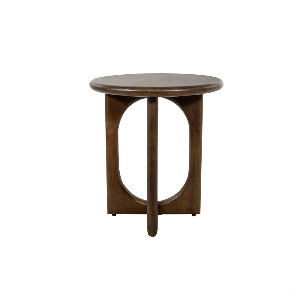 Bijzettafel Ø50, H55, Mango Walnut