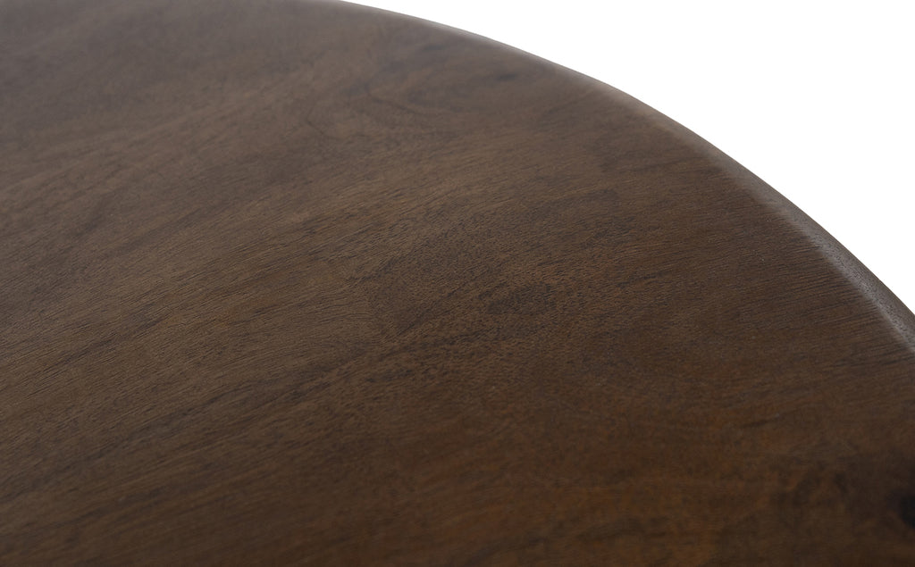 Bijzettafel Ø50, H55, Mango Walnut