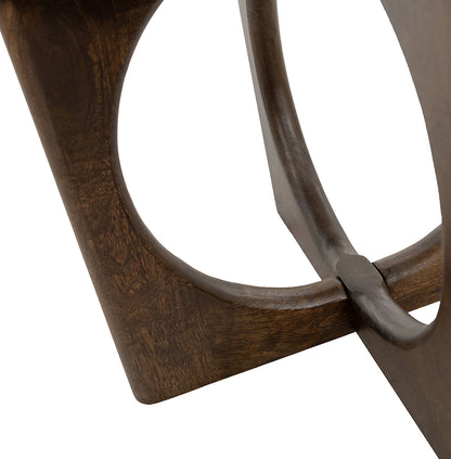 Bijzettafel Ø50, H55, Mango Walnut