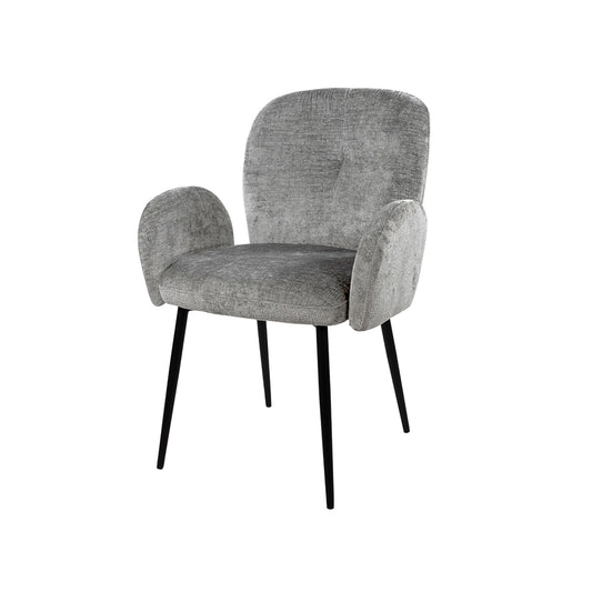 Bobby eetkamerstoel - met arm - Perfect Harmony - Light grey 85 (set of 2)