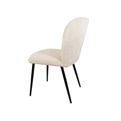 Bobby eetkamerstoel - zonder arm - Perfect Harmony - Ivory 02 (set of 2)