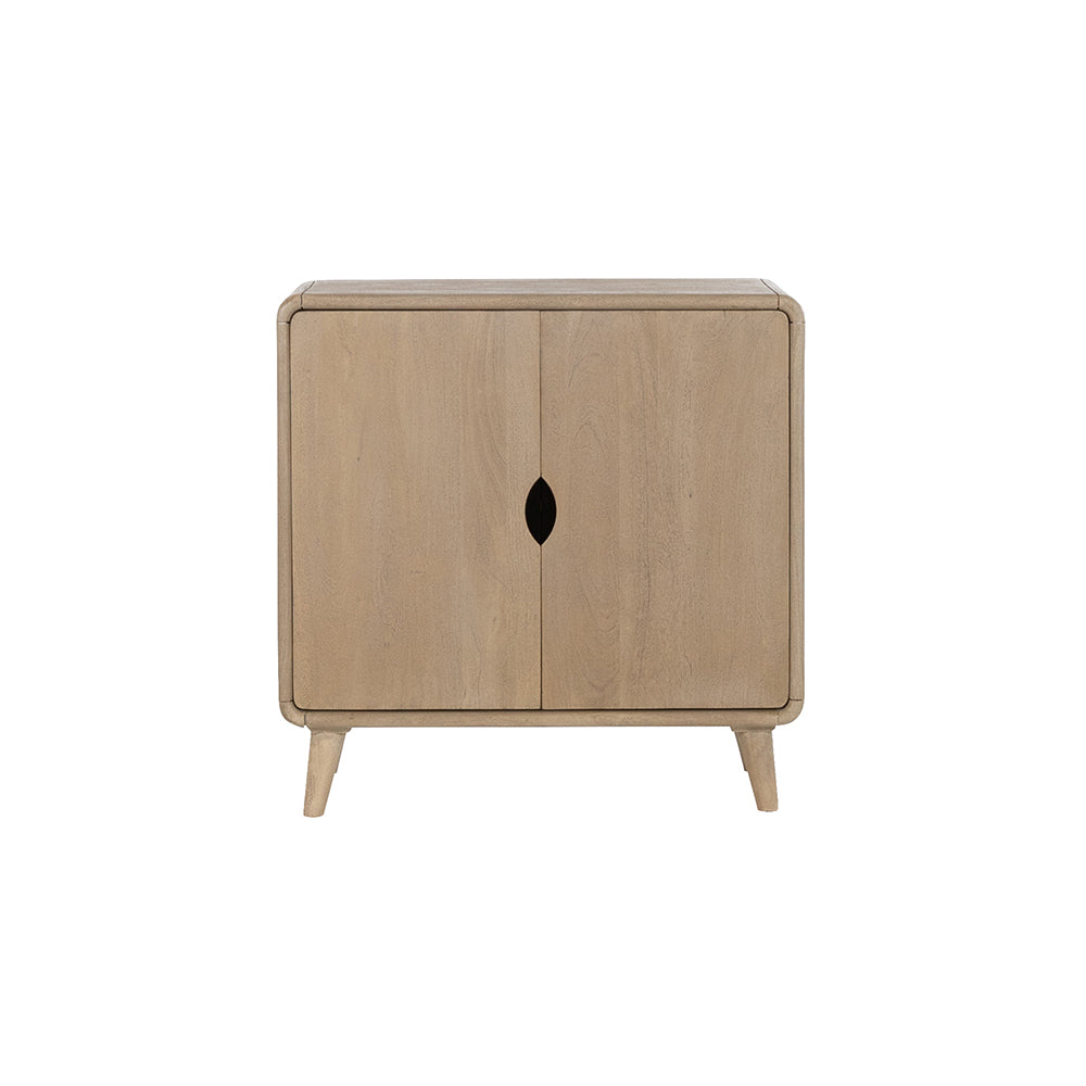 Commode 85 met 2 deuren, Acacia Weathered Wood