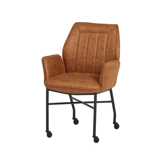 Denver eetkamerstoel - WHEEL - Micro - Tan 05 (set of 2)