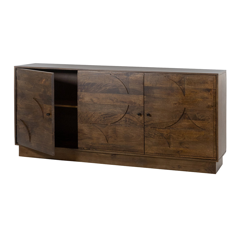 Dressoir 180 met 3 deuren, Dark Walnut