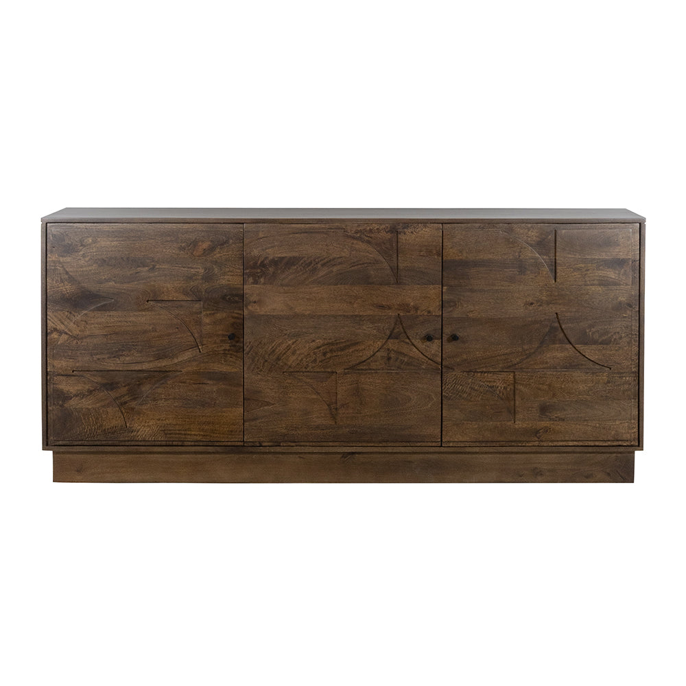 Dressoir 180 met 3 deuren, Dark Walnut