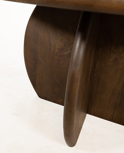 Eetkamertafel Ø130, Mango Walnut