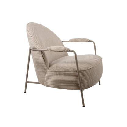 Elton fauteuil - Sand Frame - Rib - Sand