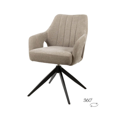 Marley eetkamerstoel - 360ARS - Storm - Ecru 02 (set of 2)