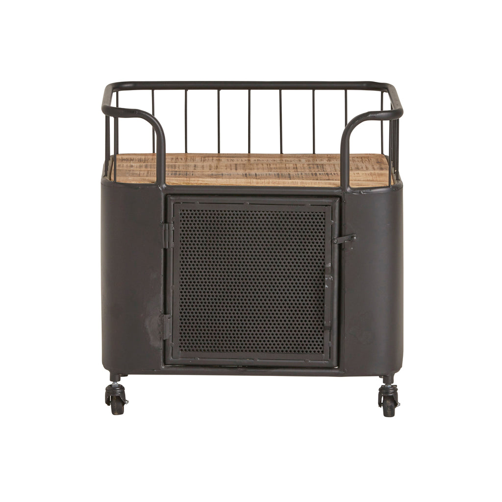 Wire trolleytafel met deur